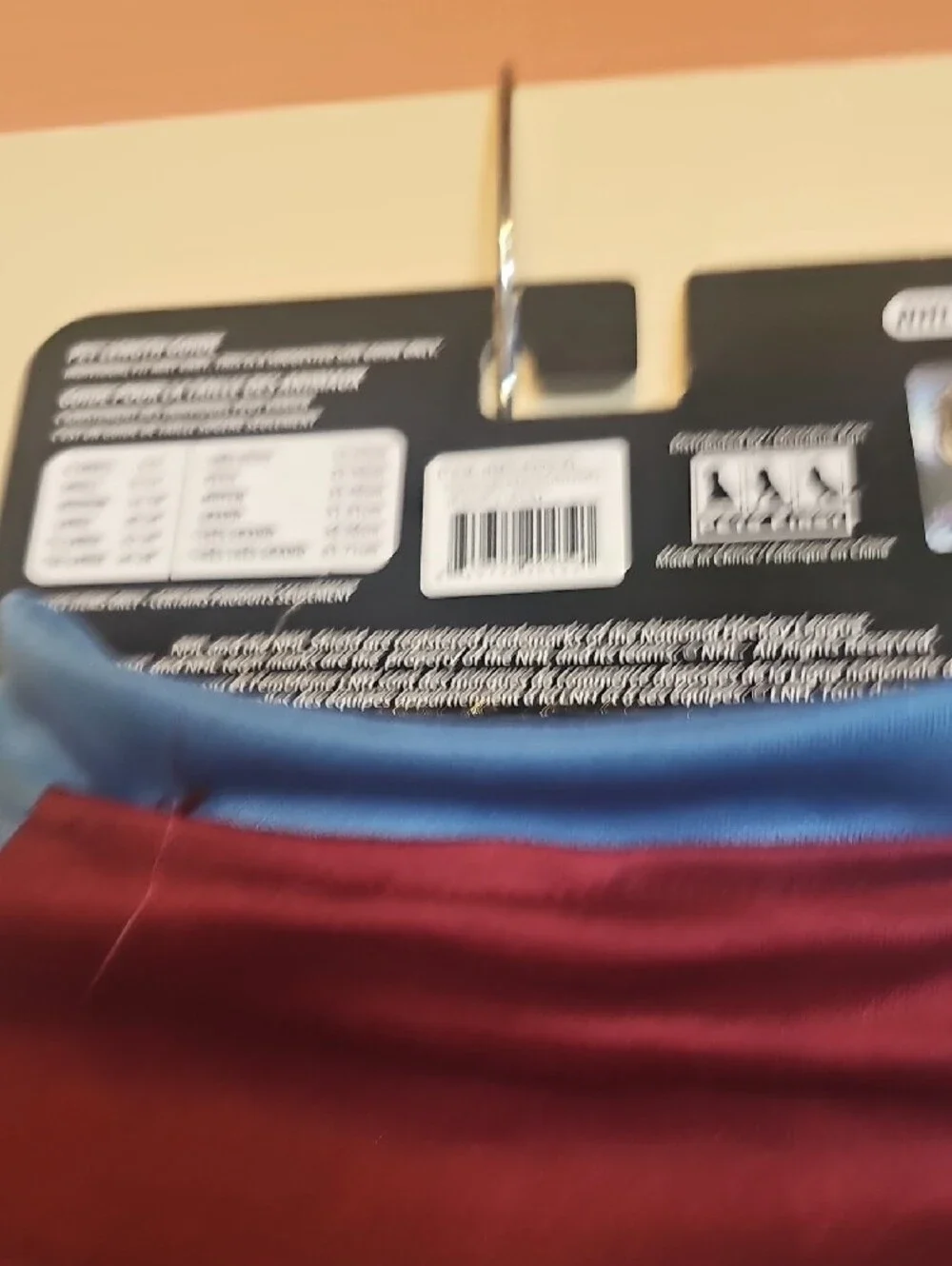 NHL Colorado Avalanche Dog Jersey - Burgundy & Light Blue Nathan MacKinnon Size